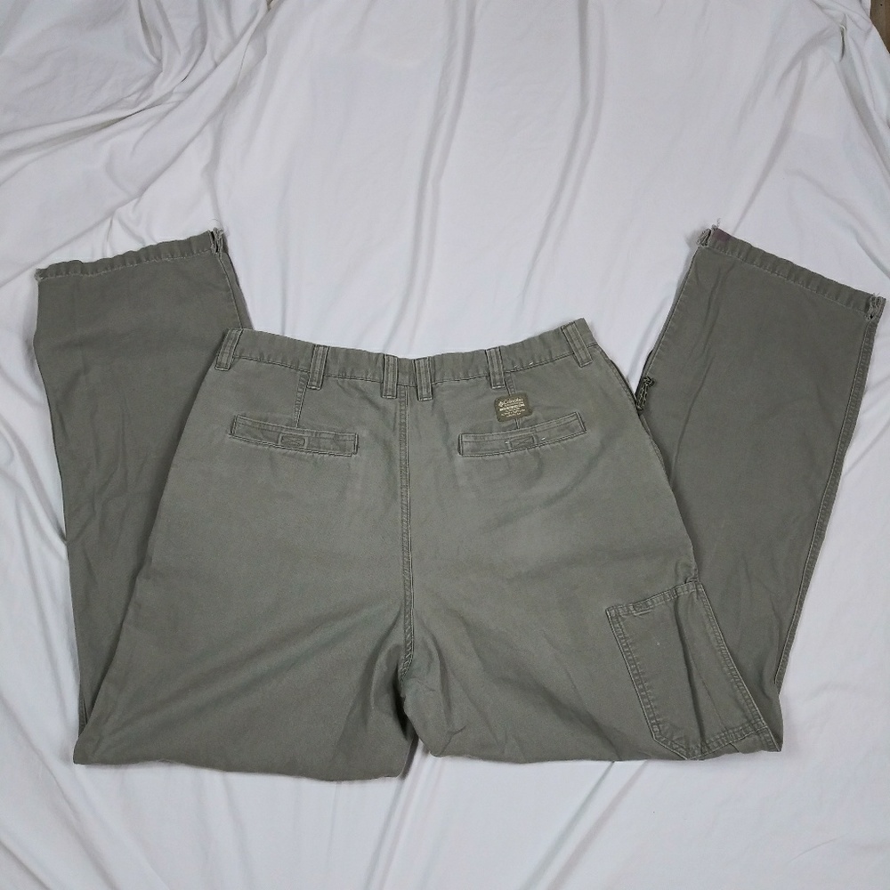 Columbia mens cargo cotton hiking pants  38x33